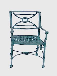 Cast Aluminum Garden Patio Furniture Lattice Chair